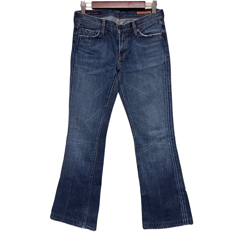 Citizens Of Humanity Ingrid #002 Low Rise Flair Denim Blue Jeans Women's Size 28